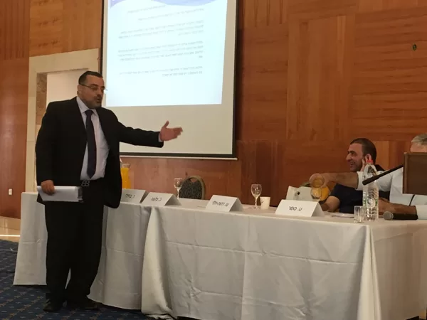 הרצאה בניהול ספרים סניף נצרת לשכת רו"ח בהשתתפות פקיד שומה טבריה וסגן פקיד שומה עכו